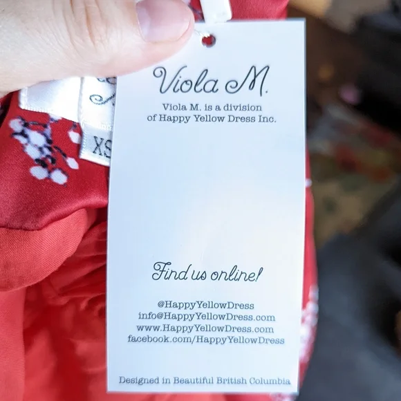 Gorgeous NWT 50's Style Viola M Floral Size S - Picture 6 of 11